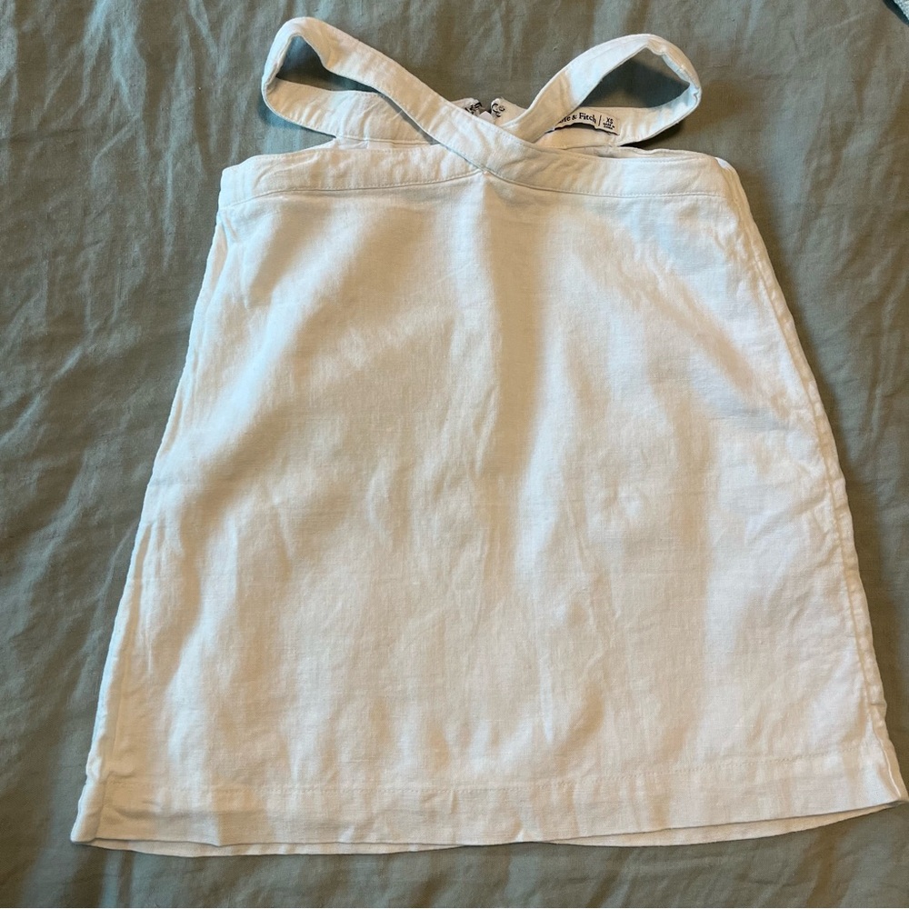 Abercrombie & Fitch White Linen Skirt